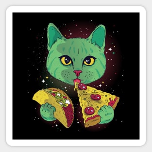 Taco Pizza Cat Sticker